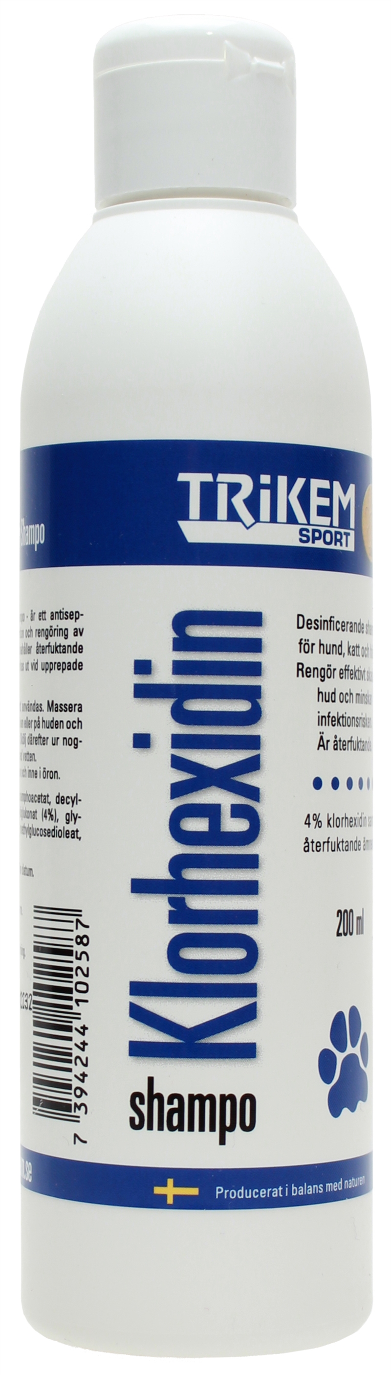 Klorhexidinschampo 200ml Trikem