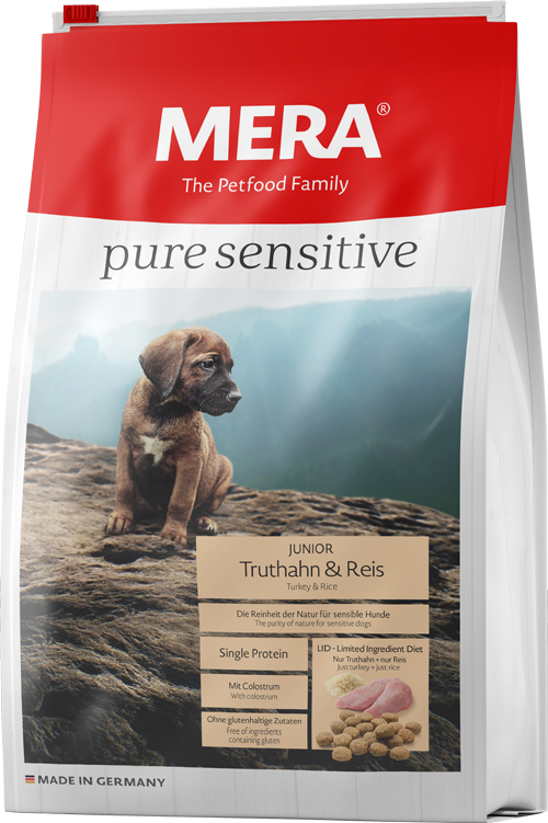 Mera Dog Pure Junior kalkon&ris 12,5kg 
