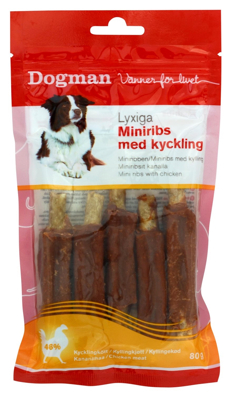 Dogman Miniribs med kyckling 80g