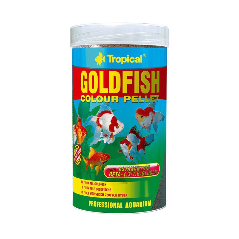 Tropical Goldfish Colour Pellets 1000ml