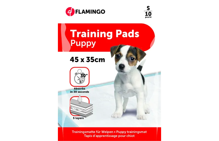 Puppy training pad S 45x35cm 10-p (valpunderlägg)