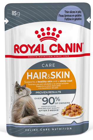 Royal Canin Våtfoder Hair&Skin i gelé 85g