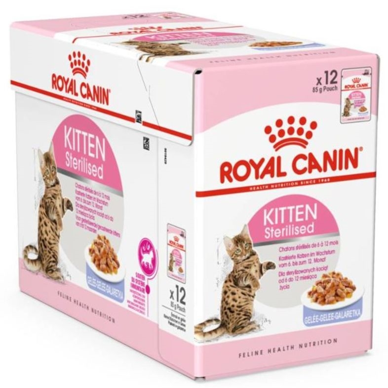 Royal Canin Våtfoder Kitten sterilised gele 12x85g