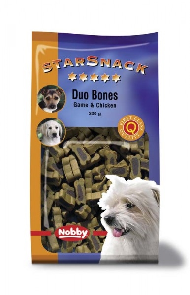 Starsnack Duo Bones vilt/kyckling 200g