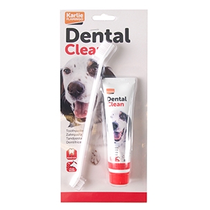Tandborstset med tandkräm till hund