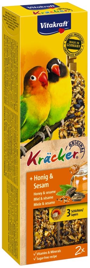 Vitakraft Kräcker dvärgpapegoja honung & sesam 2-p