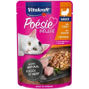 Vitakraft Poesi deli sauce junior med kalkonbröst 85g