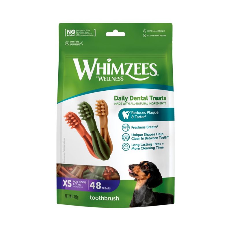 Whimzees tandborste XS /48stk