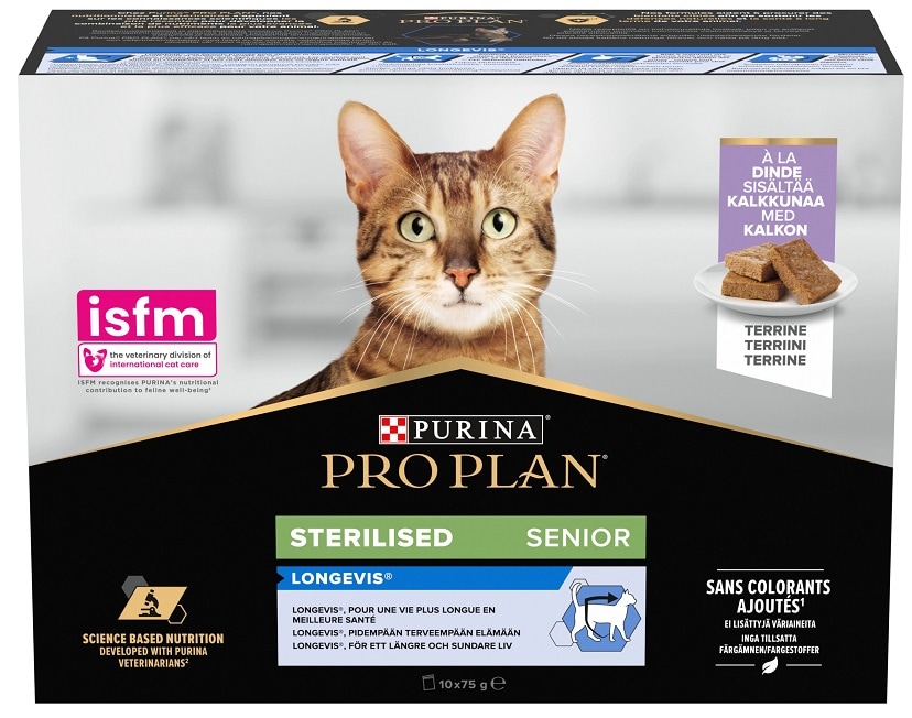 Pro Plan våtfoder Sterilised 7+ 10-pack