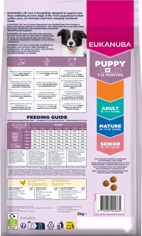 Eukanuba dog puppy medium 3kg - 2