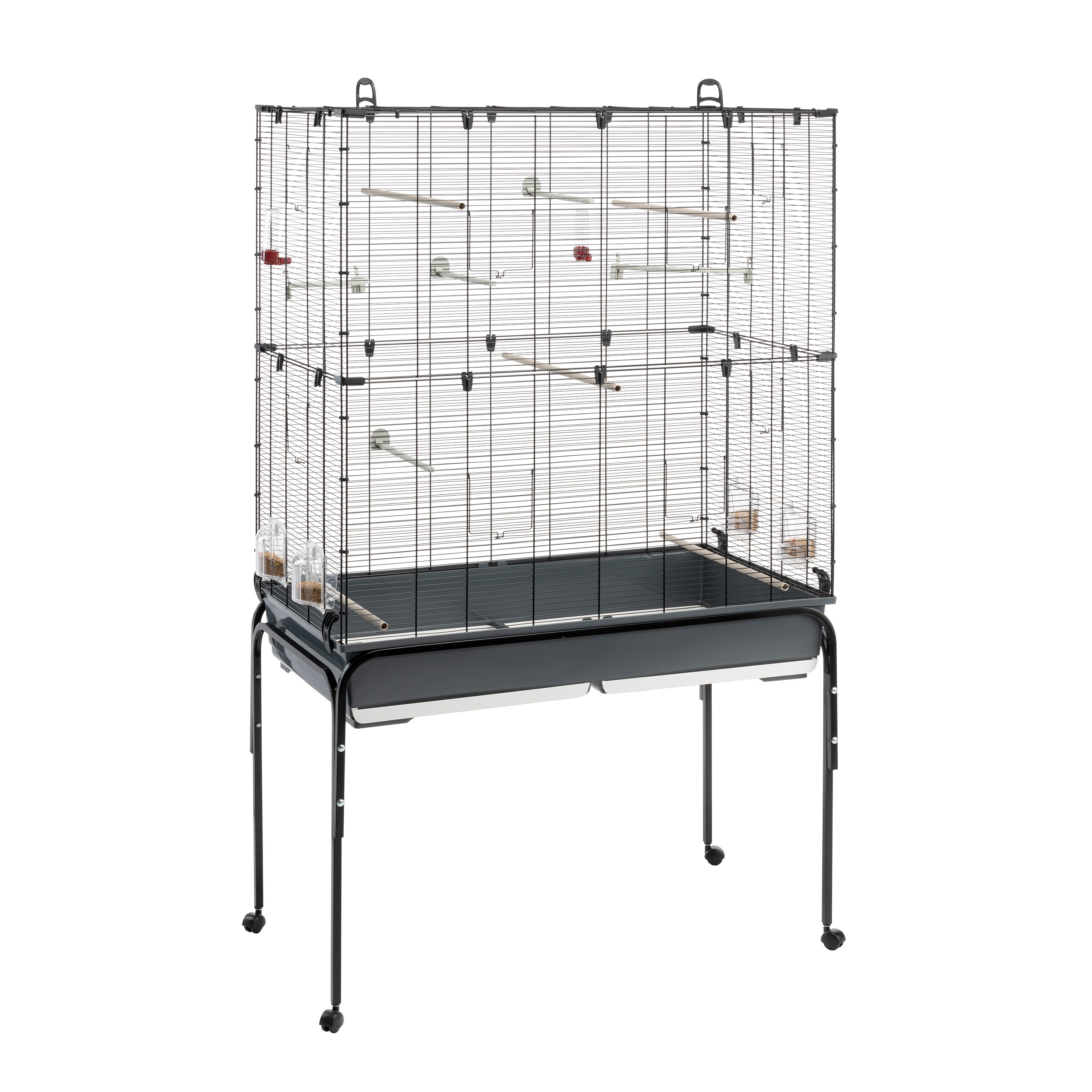 Fågelbur Planeta med benställning 99,5x53x171,5cm