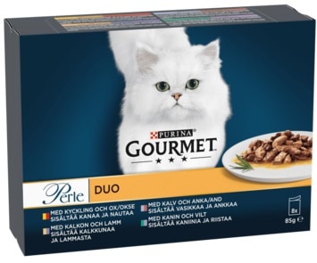 Gourmet Perle Duo Meat 8x85g i sås
