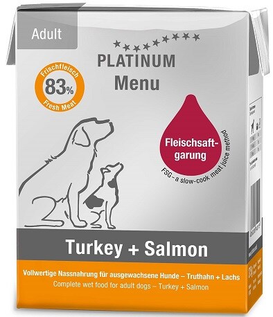 Platinum Våtfoder Adult Kalkon & Lax 375g