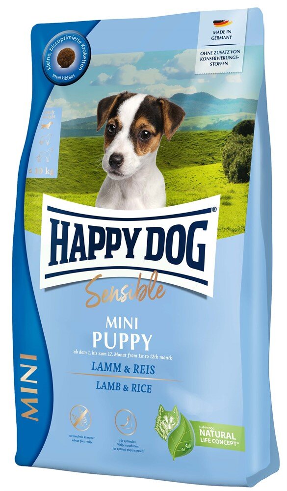 Happy dog sensible mini puppy lamm&ris 800g - 2