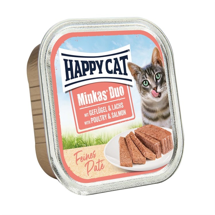 Happy Cat Minkas Duo Paté fågel & lax 100g