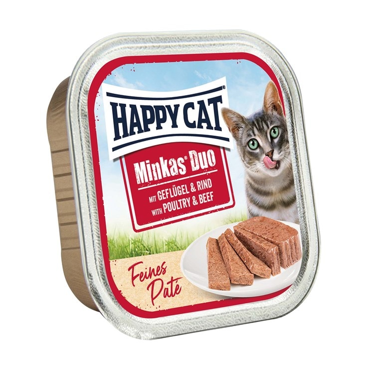 Happy Cat Minkas Duo Paté fågel & oxkött 100g