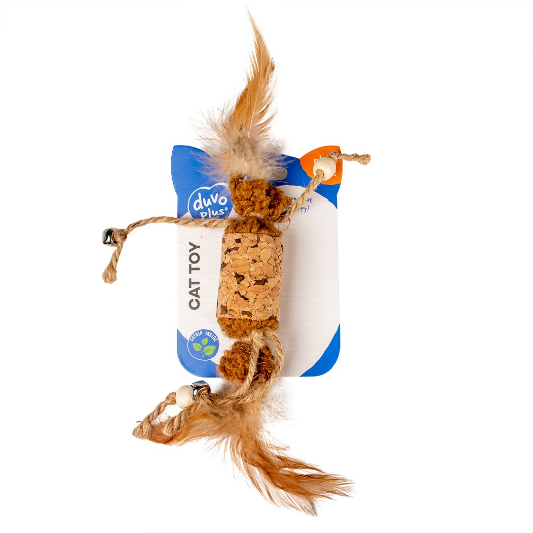 Korkrulle med fjädrar