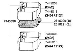 Eheim Gummipackning Filterkorg 3-pack 2226/2228 - 2