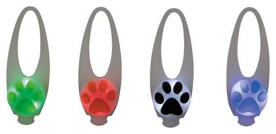 Minilampa vit 8cm med motiv tass - 2