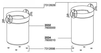 Eheim Låsdel Till Handtag 2-pack 2231/33/35, 2232/34/36 - 2