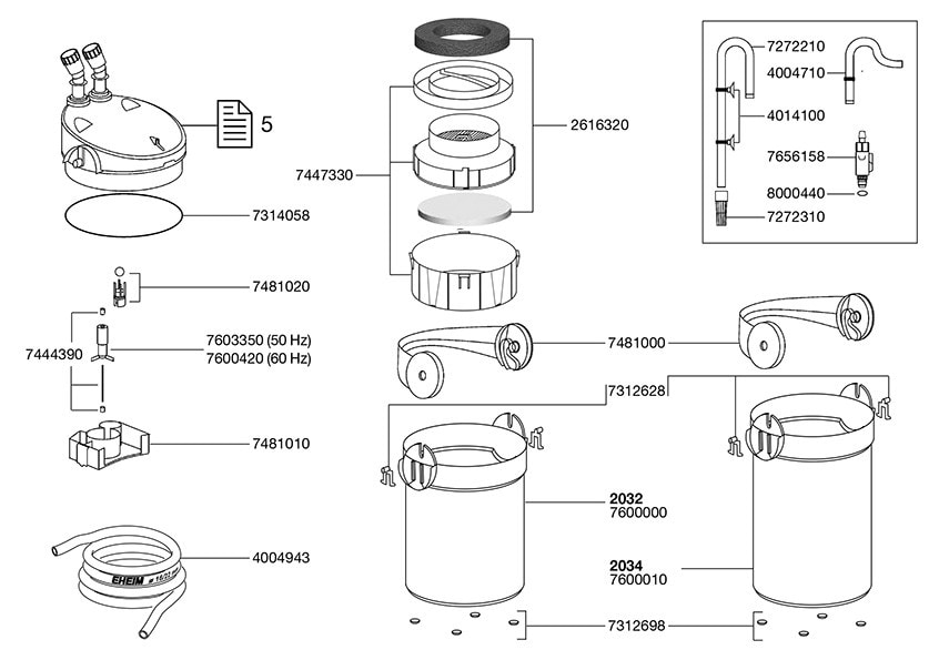 Eheim O-ring Pumphus Ecco 2032/2034/2036 - 2
