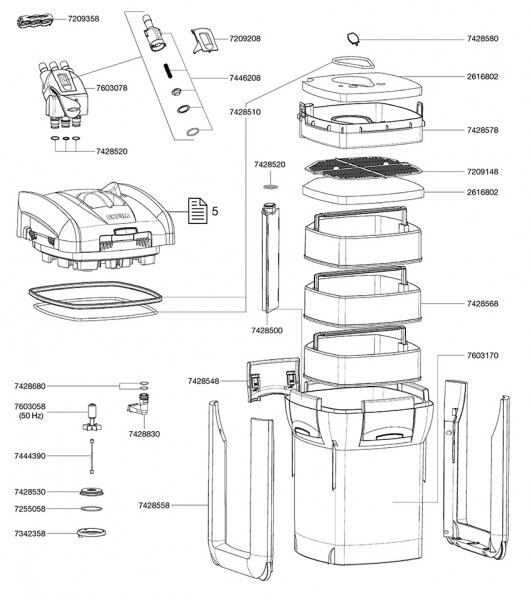 Eheim O-ring Pumphus Set professionel 3 1200XL/1200XLT - 2