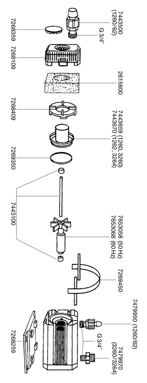 Eheim Axel & Lager Universal 2400/3400
