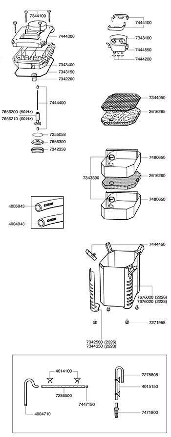 Eheim Slanganslutning 2226/2228/2326/2328