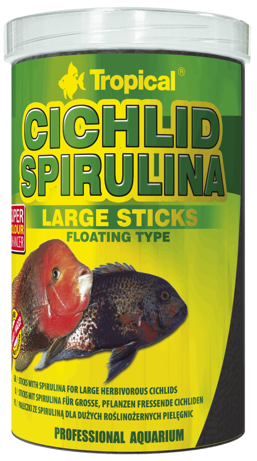 Tropical Cichlid Spirulina Large Sticks 1000ml