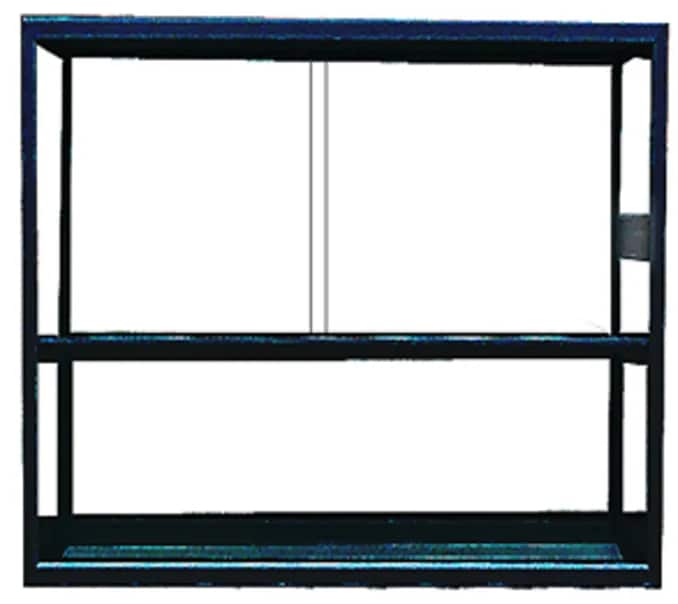 Terrarium Svart 75x40x80cm