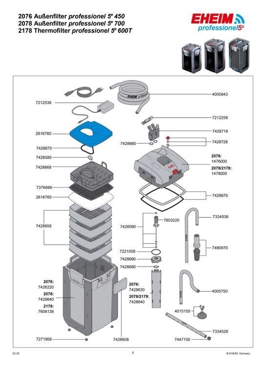 Eheim O-ring Pumphus Professionel 3e/5e - 2