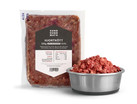 Sund Hundmat Hjortkött 500g