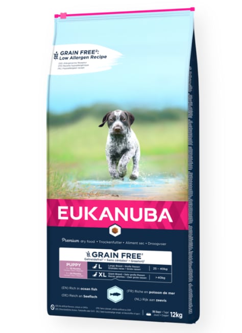 Eukanuba Grain Free L/XL Puppy Ocean Fish 12kg