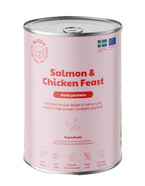 Buddy Petfoods Salmon & Chicken Feast 400gram