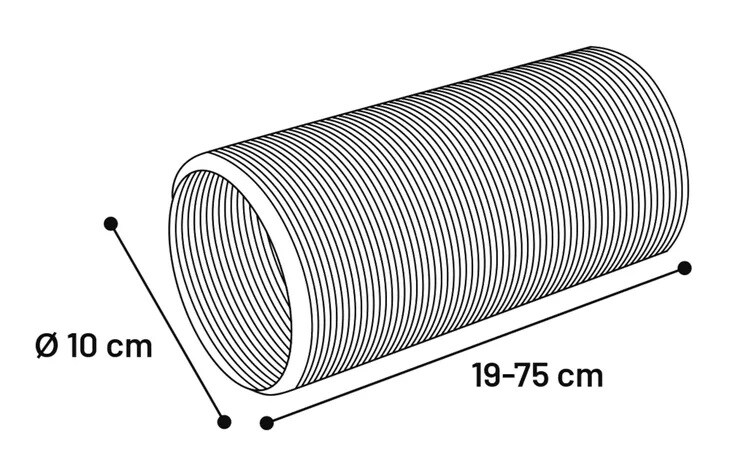 Flexibelt Tunnelrör för smådjur 19-75cm