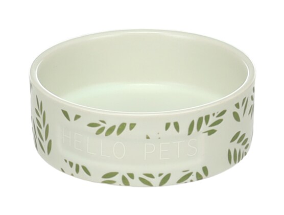 Hamsterskål Grön Med Lövmotiv
