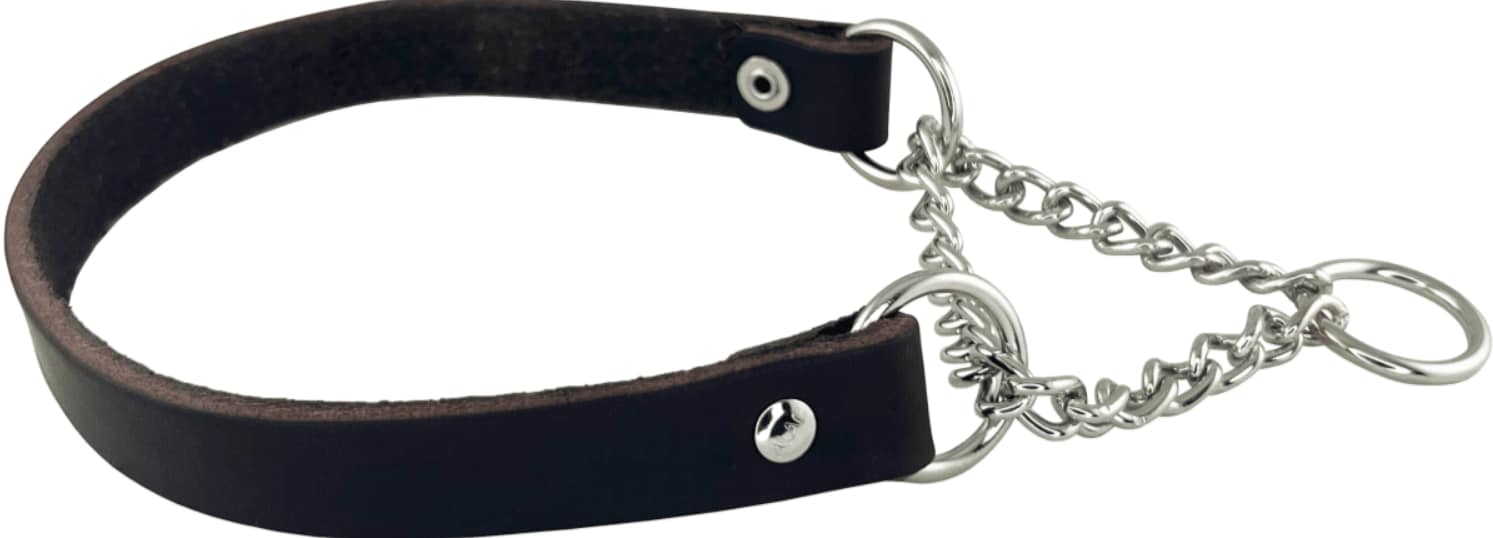 Halvstryp läder brun - flera storlekar