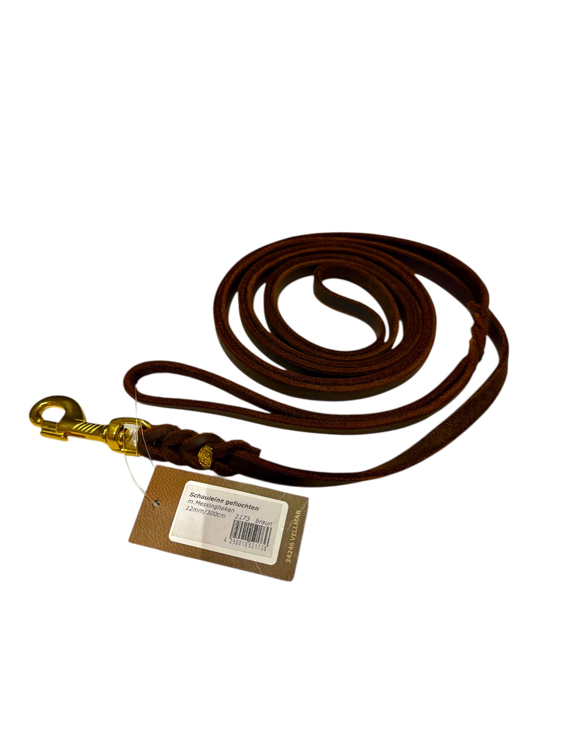 Läderkoppel 12mm/300cm