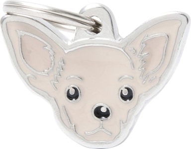ID-bricka Chihuahua Creme