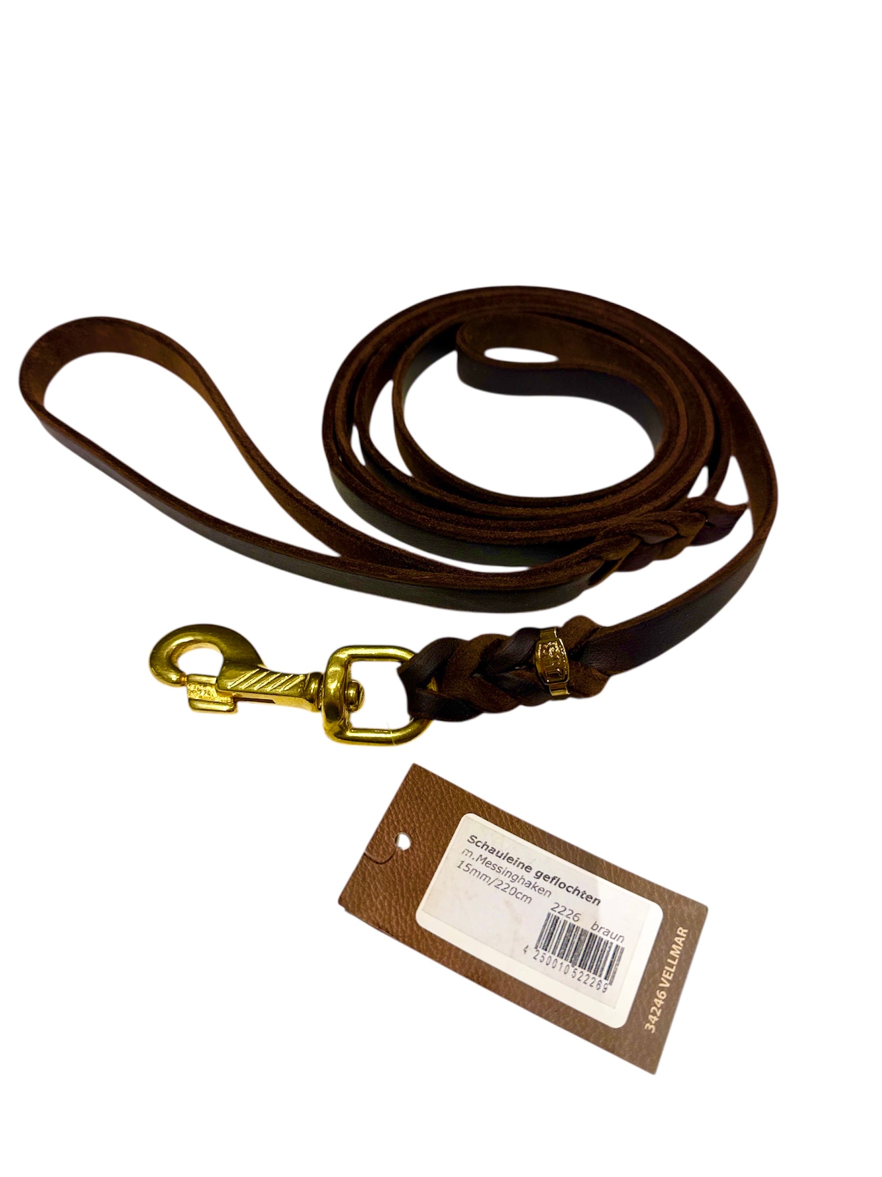 Läderkoppel 15mm/220cm