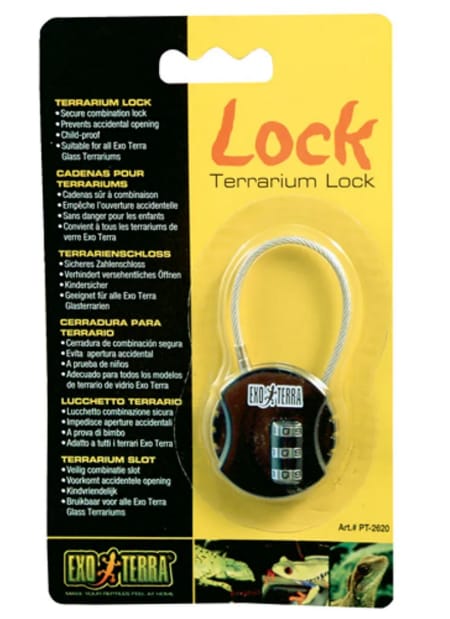 ExoTerra kodlås med vajer