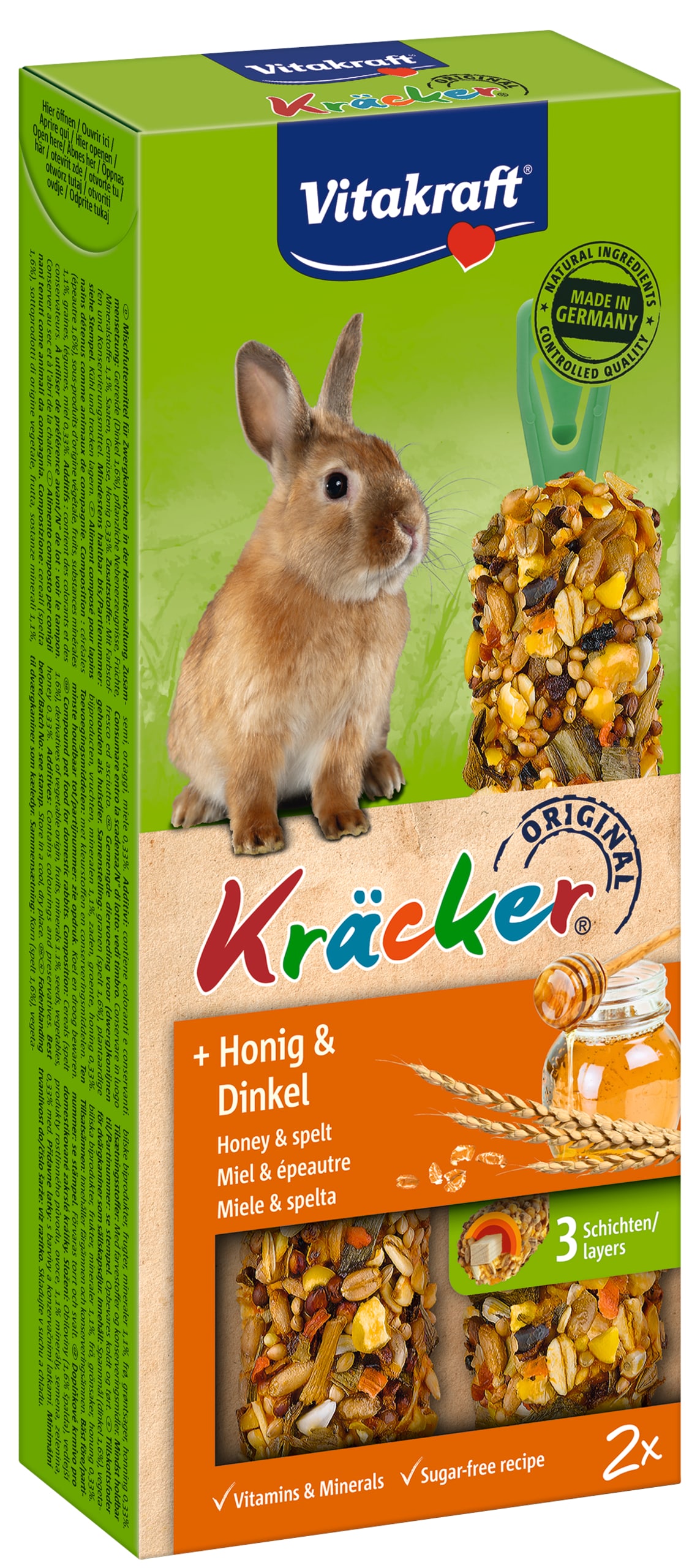 Kräcker med honung & dinkel 2-pack