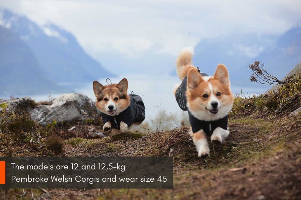 Non-Stop Fjord Regntäcke Svart, flera storlekar