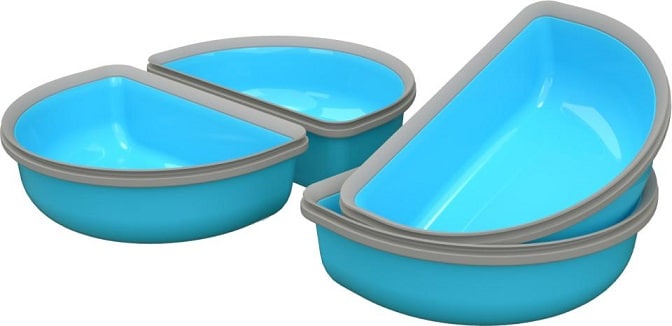 SureFeed Halvskålar 2-pack, flera färger - 2