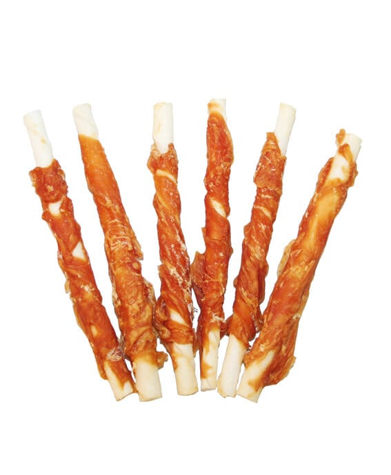 2Pets tuggpinnar med kycklinfile 12cm 6-pack