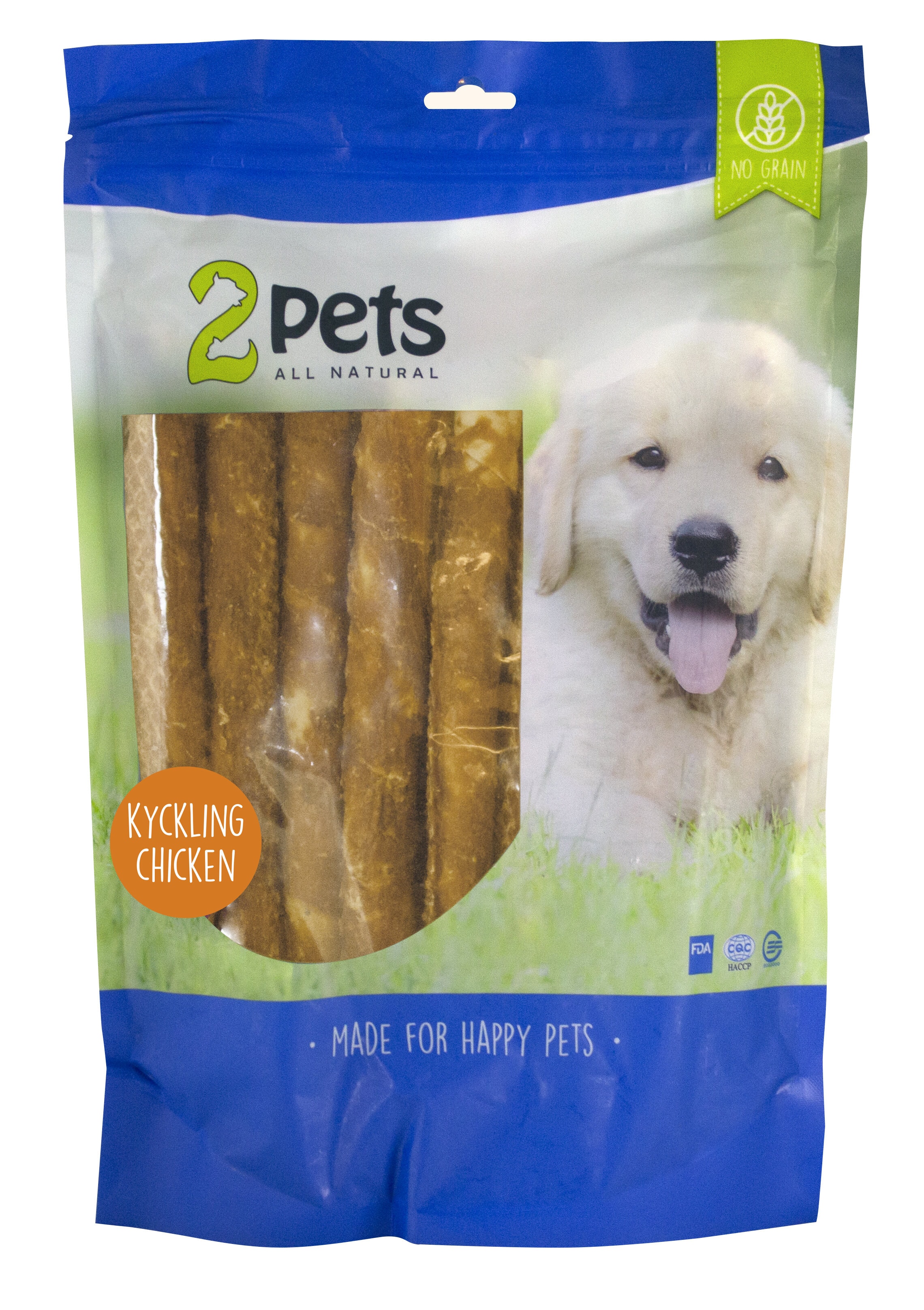 2pets Tuggpinne XL m kyckling 28cm 12-p 