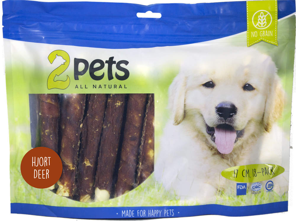 2pets tuggrulle m hjort 17cm 18-pack