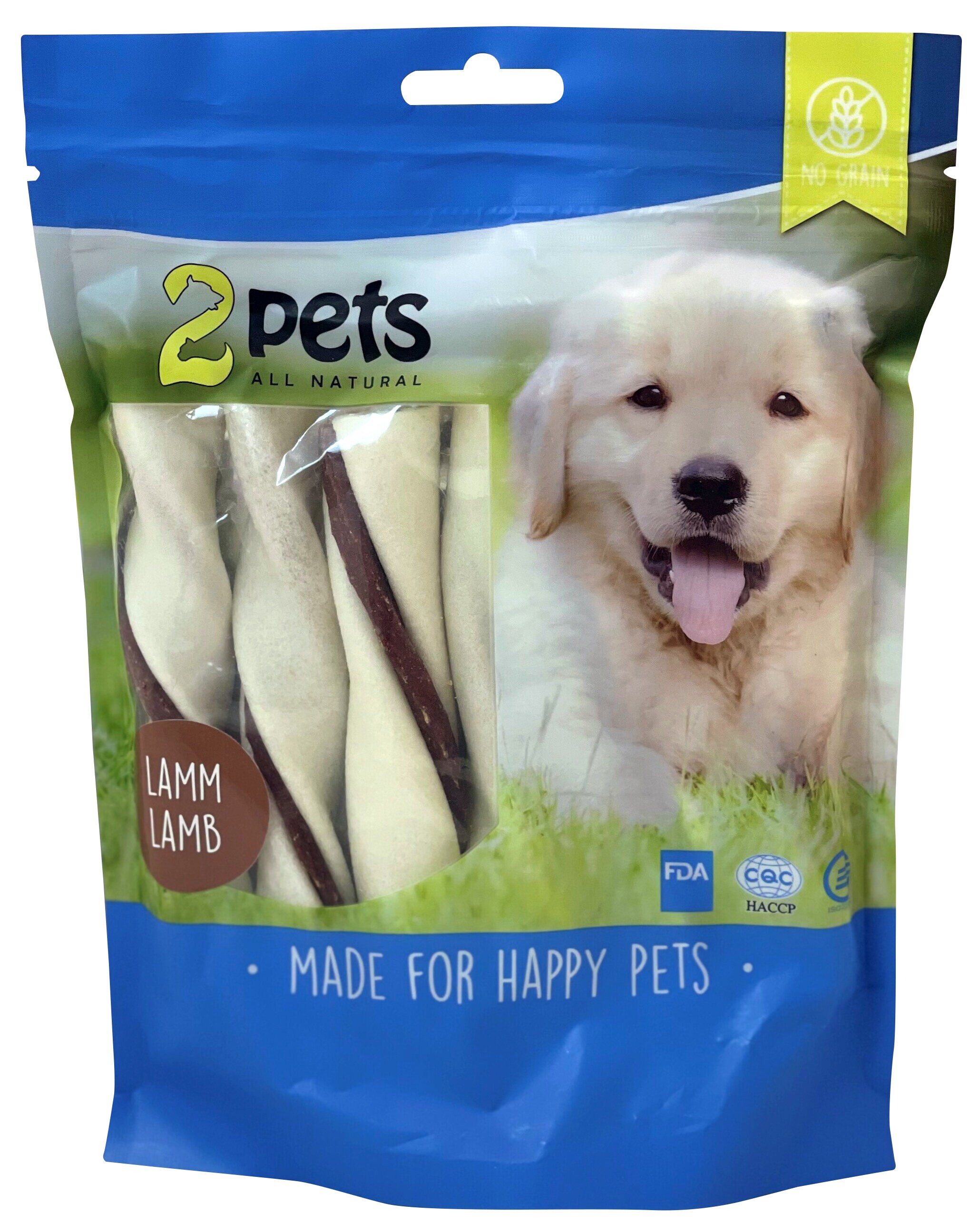 2pets tuggtwister m lamm 7-p/ 170g