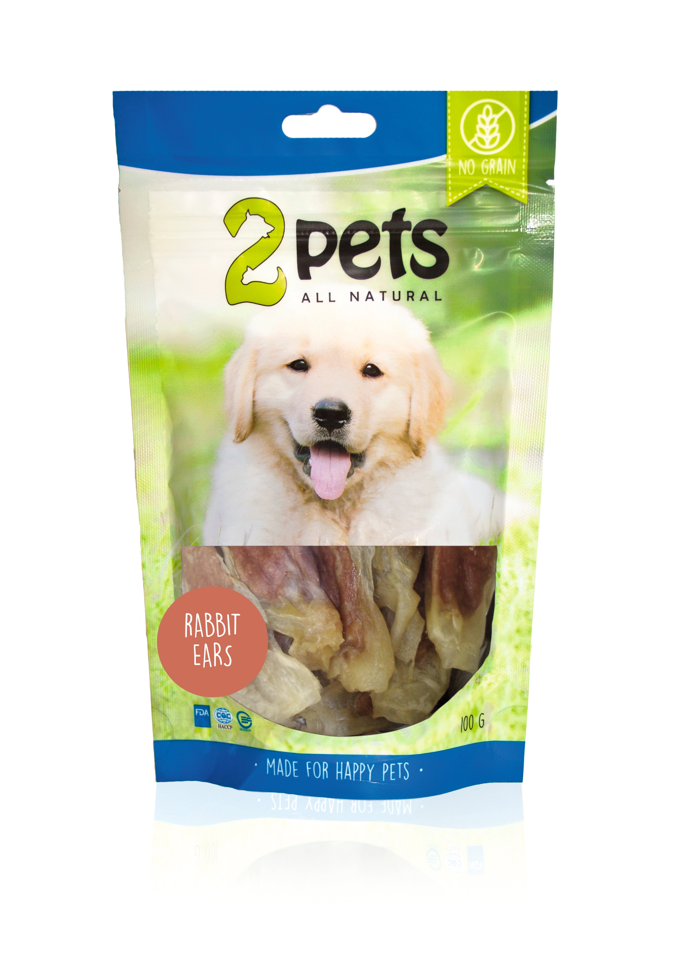 2Pets hundgodis kaninöron 100g