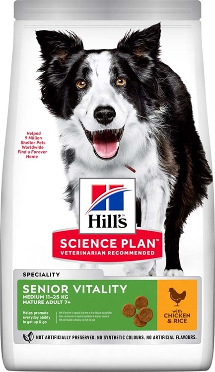 Hill's Hund Senior Vitality 7+ Medium Kyckling 2,5kg